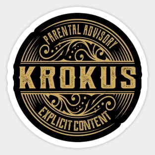 Krokus Vintage Ornament Sticker